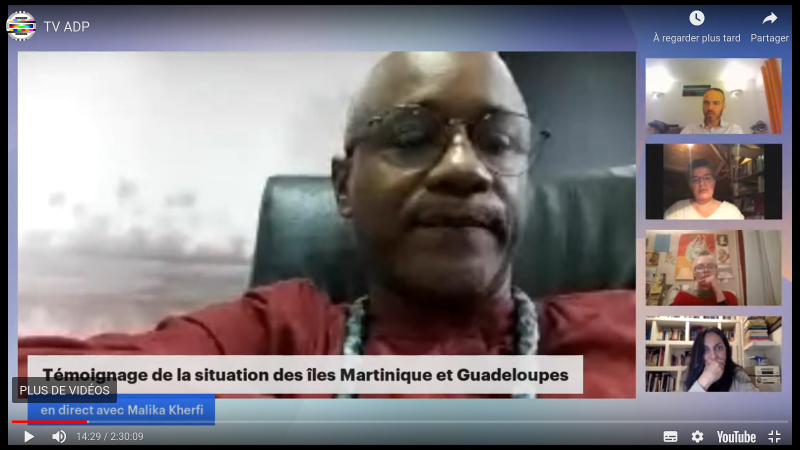 La situation des îles Martinique et Guadeloupe