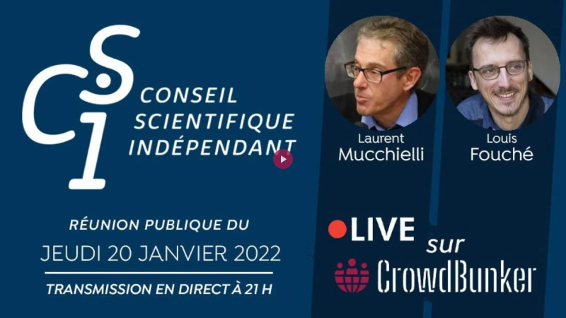 Réunion Publique du 20 Janvier 2022 avec Laurent Mucchielli et Louis Fouché