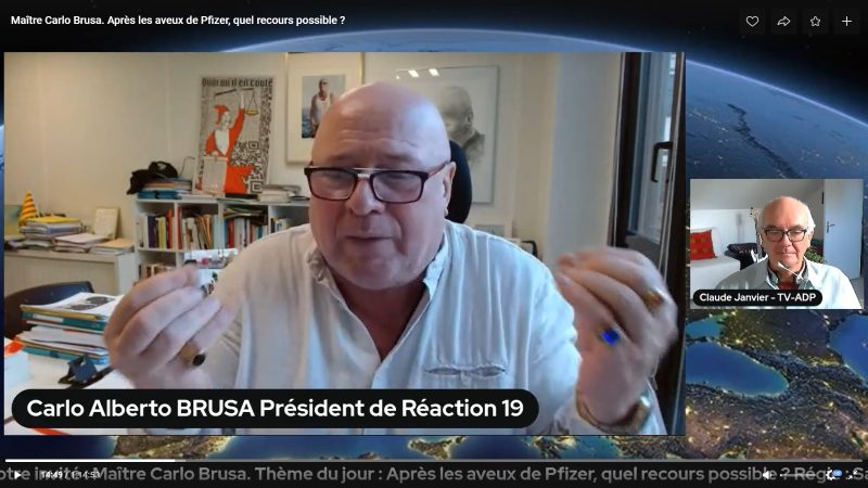 Libre Parole – Maître Carlo Brusa. Après les aveux de Pfizer, quel recours possible ?